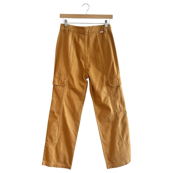 NEW Billabong Wall To Wall Denim Cargo Pants Sz 26 High Waist Straight Leg Jeans - Picture 8 of 13